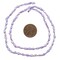 The Bead Chest Vintage Japanese Rice Pearl Beads: 3mm Lustrous Artisan Beads from Japan | Purple | Full Strand